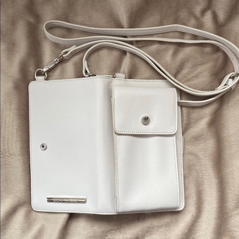 Steve Madden Gray Crossbody Bag Minimalist Design